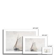 Sailing off Gloucester Framed & Mounted Print