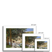 On the Bank of the Seine, Bennecourt Framed & Mounted Print