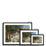 On the Bank of the Seine, Bennecourt Framed & Mounted Print
