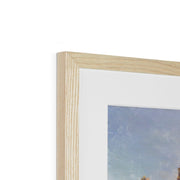 Landscape of the Moon's First Quarter Framed & Mounted Print