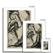 Portrait of a Young Woman Framed & Mounted Print