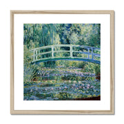 Water Lilies and Japanese Bridge Framed & Mounted Print