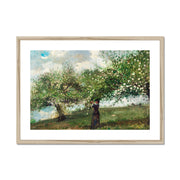 Girl Picking Apple Blossoms  Framed & Mounted Print
