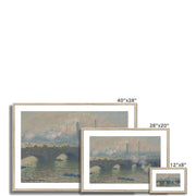 Waterloo Bridge, Gray Day Framed & Mounted Print