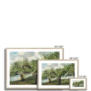 Girl Picking Apple Blossoms  Framed & Mounted Print