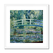 Water Lilies and Japanese Bridge Framed & Mounted Print