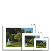 Lady in the garden Framed & Mounted Print