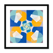 Green Squares (from series, the Mathematical Basis of the Arts) Framed & Mounted Print