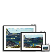 The Harbor, Monhegan Coast, Maine Framed & Mounted Print