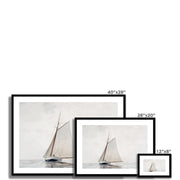 Sailing off Gloucester Framed & Mounted Print