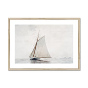 Sailing off Gloucester Framed & Mounted Print