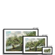Girl Picking Apple Blossoms  Framed & Mounted Print