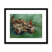 Crab on its Back Framed & Mounted Print