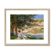 On the Bank of the Seine, Bennecourt Framed & Mounted Print
