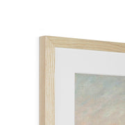 Sun setting on the Seine at Lavacourt Framed & Mounted Print