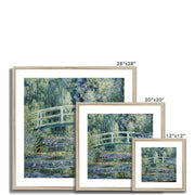 Water Lilies and Japanese Bridge Framed & Mounted Print