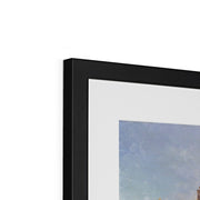 Landscape of the Moon's First Quarter Framed & Mounted Print