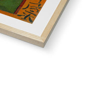 Bloeiende pruimenboomgaard- naar Hiroshige Framed & Mounted Print