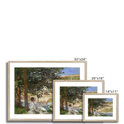 On the Bank of the Seine, Bennecourt Framed & Mounted Print