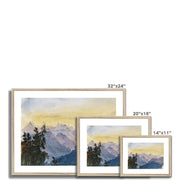 View from Mount Pilatus Framed & Mounted Print