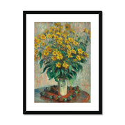 Jerusalem Artichoke Flowers Framed & Mounted Print