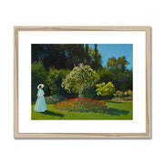 Lady in the garden Framed & Mounted Print