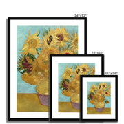Vase with Twelve Sunflowers Framed & Mounted Print