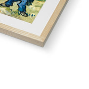 Houses and Figure Framed & Mounted Print