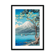 Mount Fuji from Lake Yamanaka Framed & Mounted Print