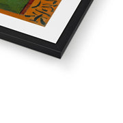 Bloeiende pruimenboomgaard- naar Hiroshige Framed & Mounted Print