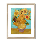 Vase with Twelve Sunflowers Framed & Mounted Print