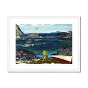The Harbor, Monhegan Coast, Maine Framed & Mounted Print