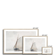 Sailing off Gloucester Framed & Mounted Print