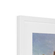 Landscape of the Moon's First Quarter Framed & Mounted Print