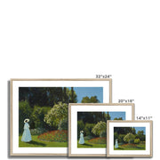 Lady in the garden Framed & Mounted Print