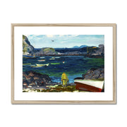 The Harbor, Monhegan Coast, Maine Framed & Mounted Print
