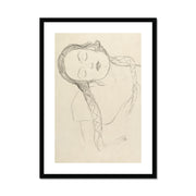 Half-figure of a Young Woman Framed & Mounted Print