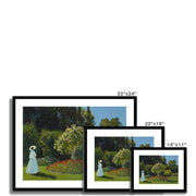 Lady in the garden Framed & Mounted Print