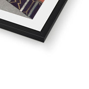Actors in the Noh theater play Kokaji Framed & Mounted Print