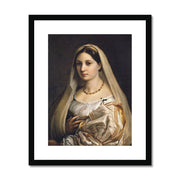 Woman with a veil Framed & Mounted Print