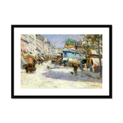 Rue Lepic, the Corner of Rue Puget and Place Blanche Framed & Mounted Print