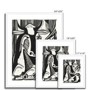 The Large Cow Lying Down Framed & Mounted Print