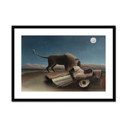 The Sleeping Gypsy (La Bohémienne endormie) Framed & Mounted Print
