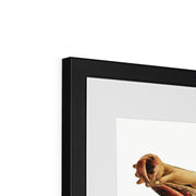 Aesthetic Sandro Botticelli's woman illustration Framed & Mounted Print