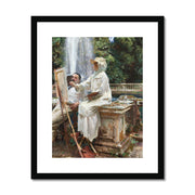 The Fountain, Villa Torlonia, Frascati, Italy Framed & Mounted Print