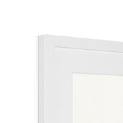 Drie zwarte paarden staand naar links kijkend Framed & Mounted Print