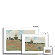 The Poppy Field near Argenteuil Framed & Mounted Print