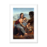 The Virgin and Child with Saint Anne Framed & Mounted Print