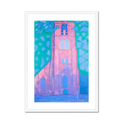Church tower at Domburg Framed & Mounted Print