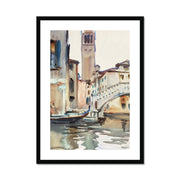A Bridge and Campanile, Venice Framed & Mounted Print